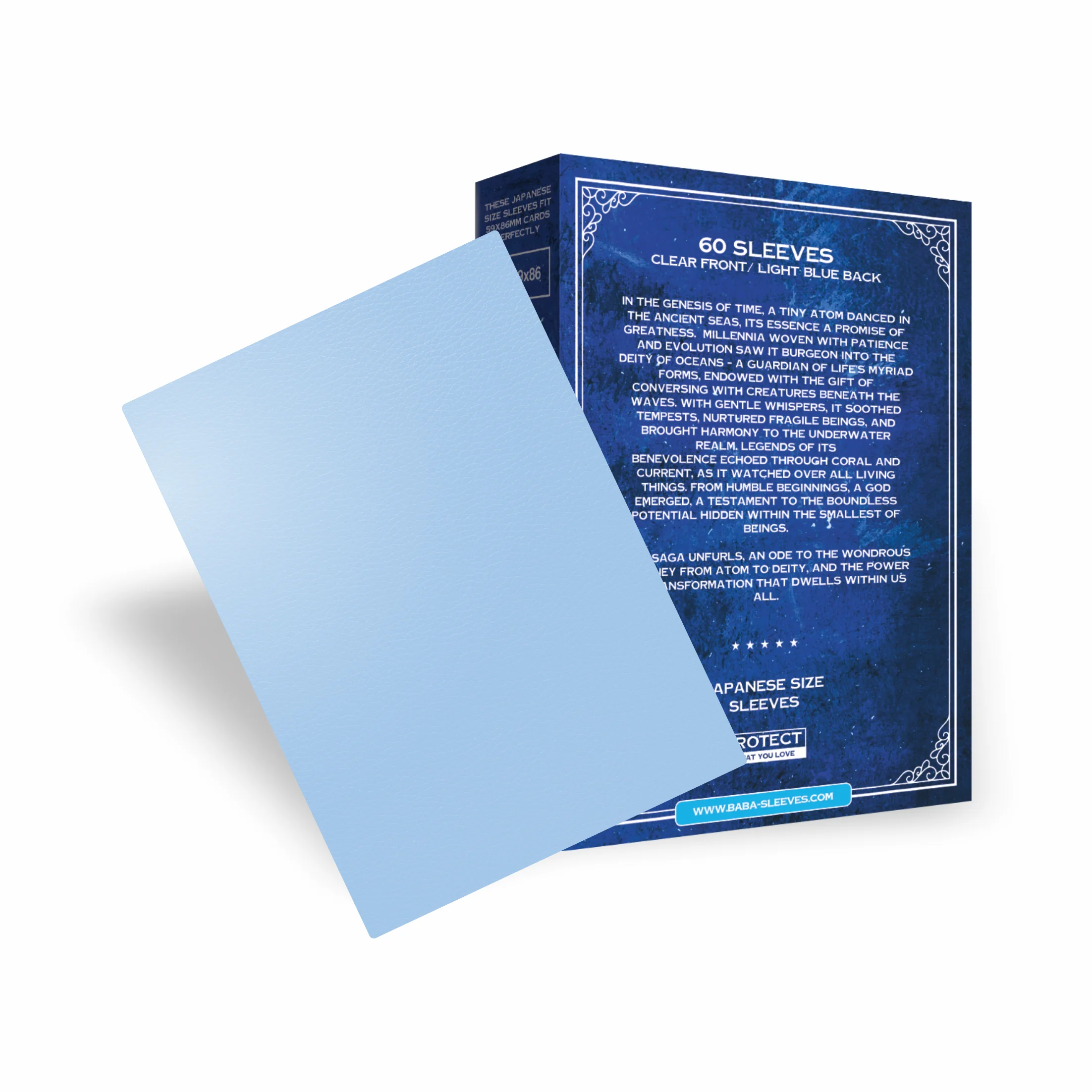 Baba Sleeves Matte Light Blue / Hellblaue Hüllen