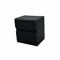 BabaCube Deck & Dice Schwarz – 100+ Double-Sleeved Deckbox für Yu‑Gi‑Oh!, Pokémon, MTG, One Piece & Riftbound (Würfelfach)
