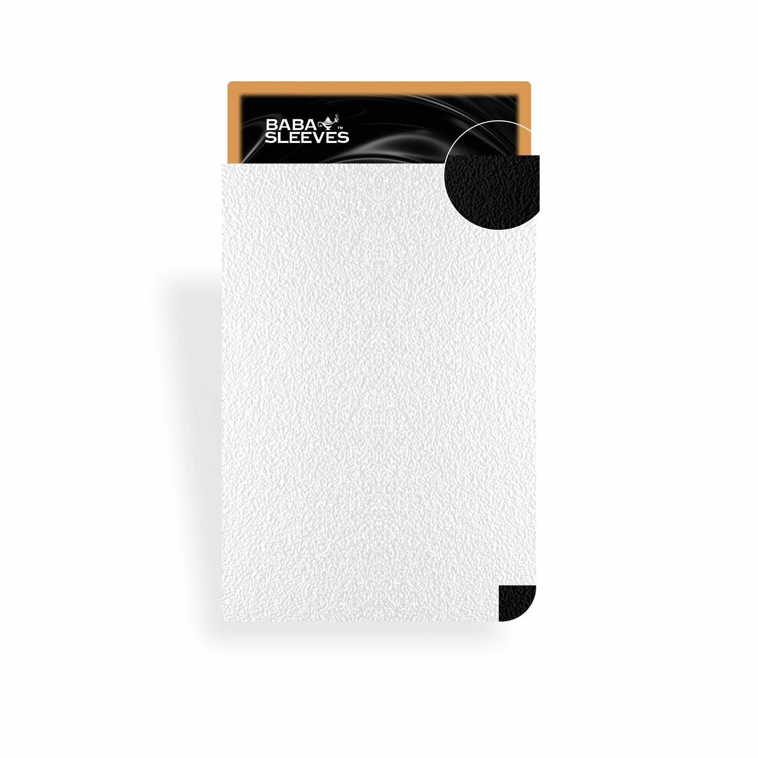 Standard Size Dual Sleeves in Weiß – elegante, matte Kartenhüllen mit schwarzer Innenseite für kompetitives Spielen und Turniere