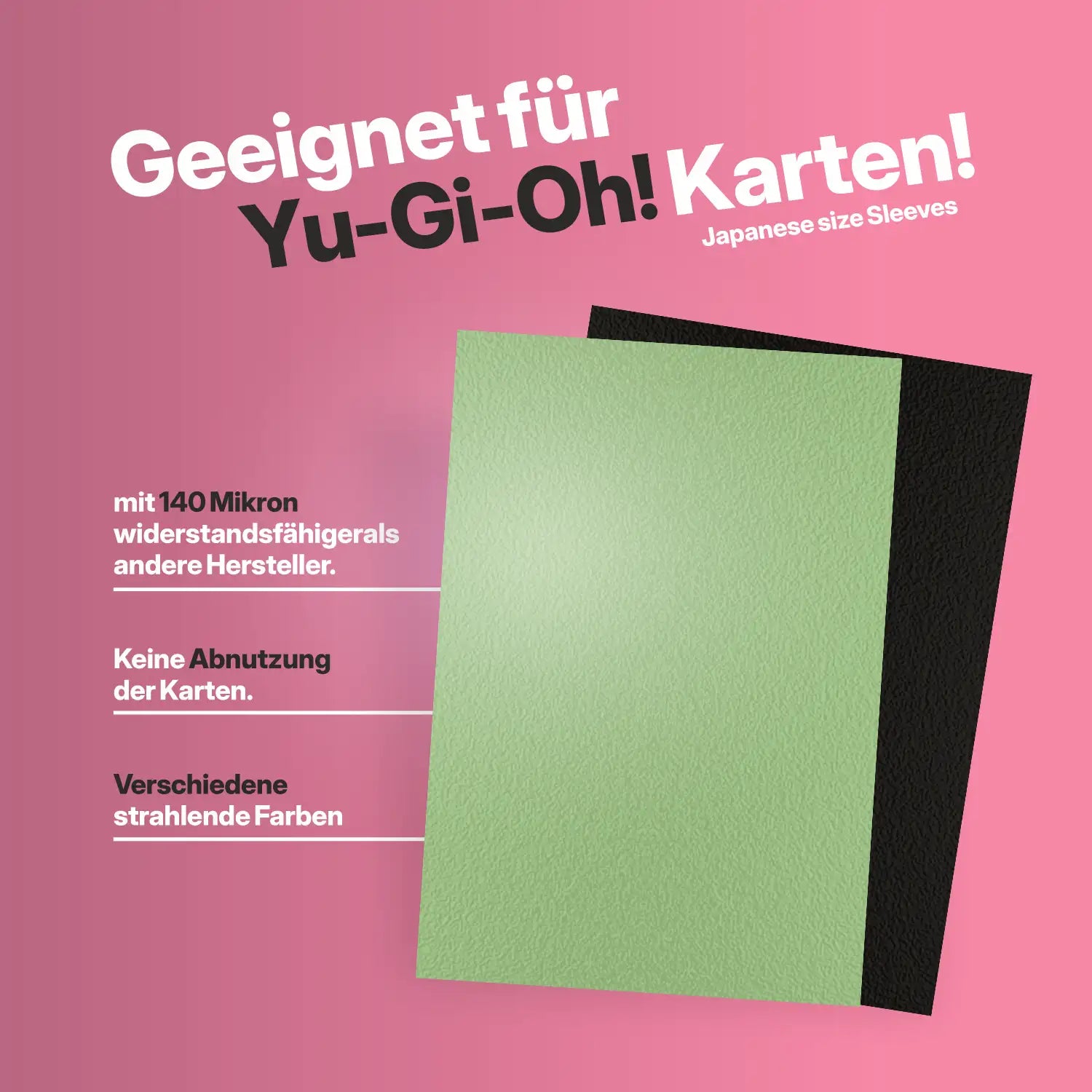 Kartenhüllen Sleeves geeignet für Yu-Gi-Oh Sammelkarten Japanese Size Übersicht