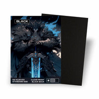 Baba Sleeves Matte Black – 100 Standard Size Schwarze Hüllen für Pokémon, MTG, Riftbound, One Piece uvm. (66×91 mm)