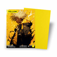 Baba Sleeves 60× Matte Yellow Japanese Size Sleeves – Gelbe Kartenhüllen für Yu‑Gi‑Oh! (62×89 mm)
