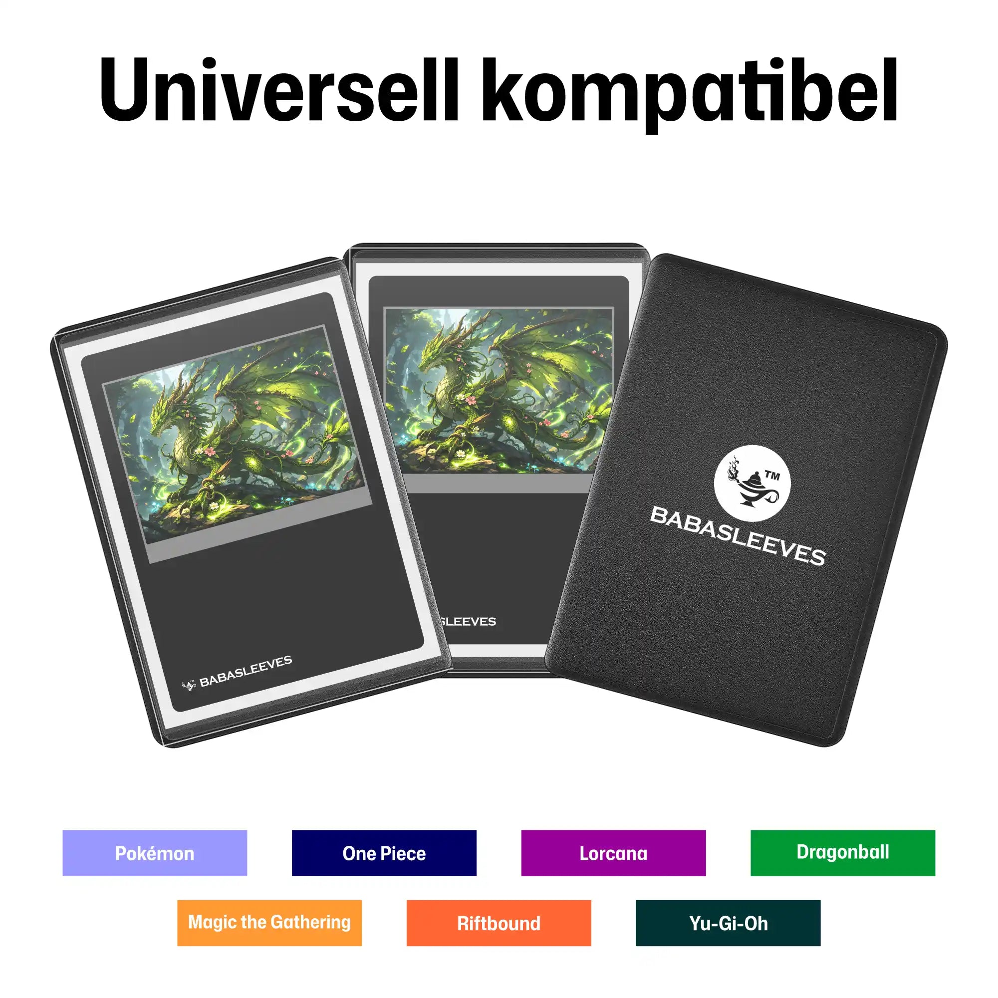 Play Loader Side loading hard case black schwarz für pokemon one piece magic yu-gi-oh!