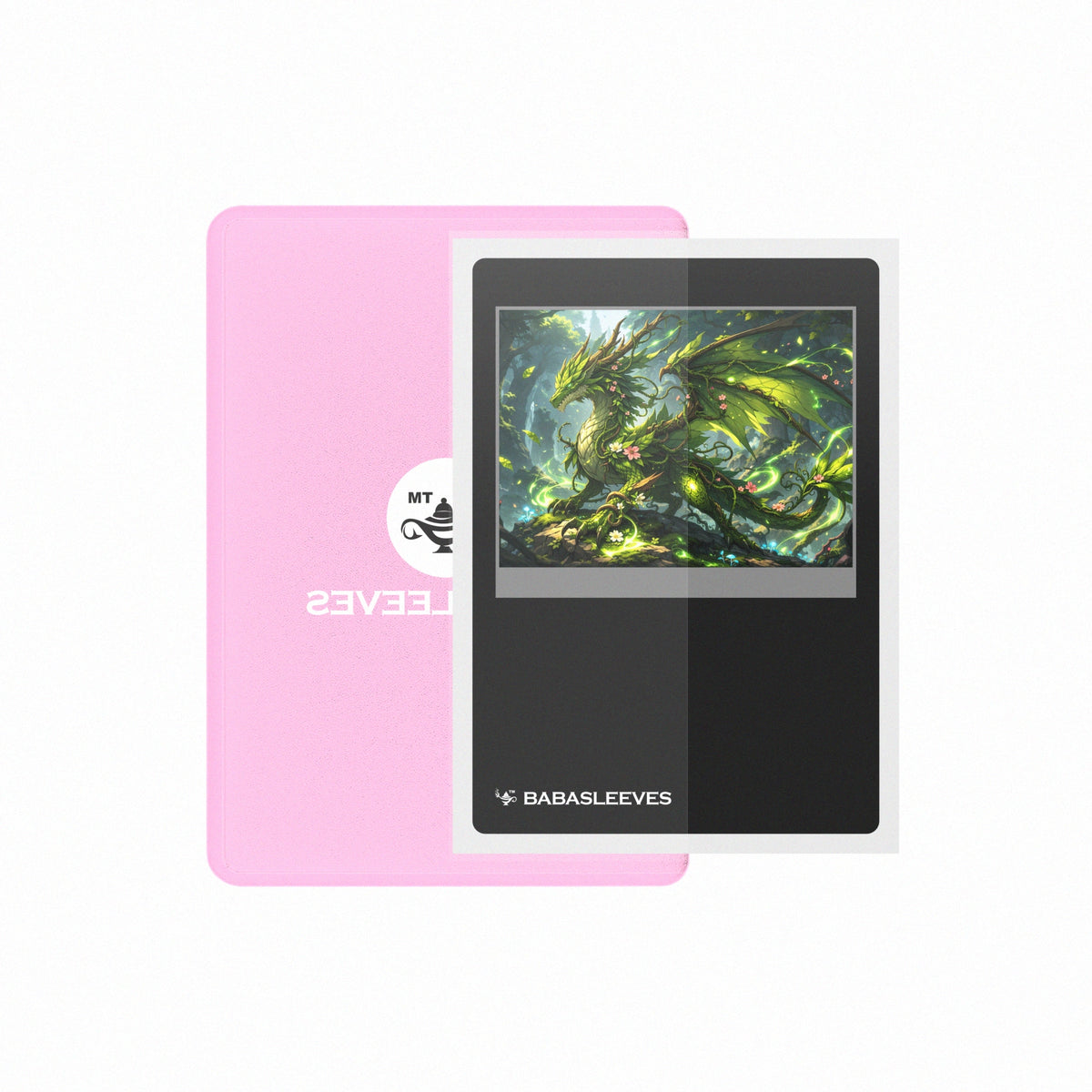 Sammelkarte halbseitig im pinken Play Loader – Side-Loading Hard Case 69×96 mm für spielbare Leader Karten
