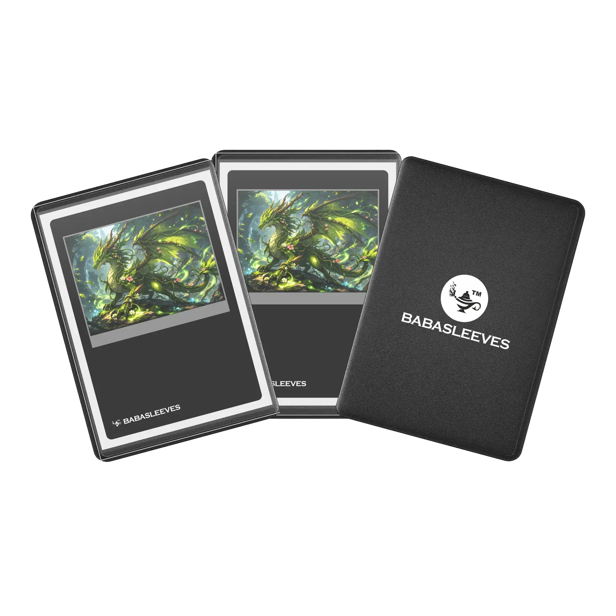 Sammelkarten im schwarzen Play Loader – Side-Loading Hard Case 69×96 mm für spielbare Leader Karten