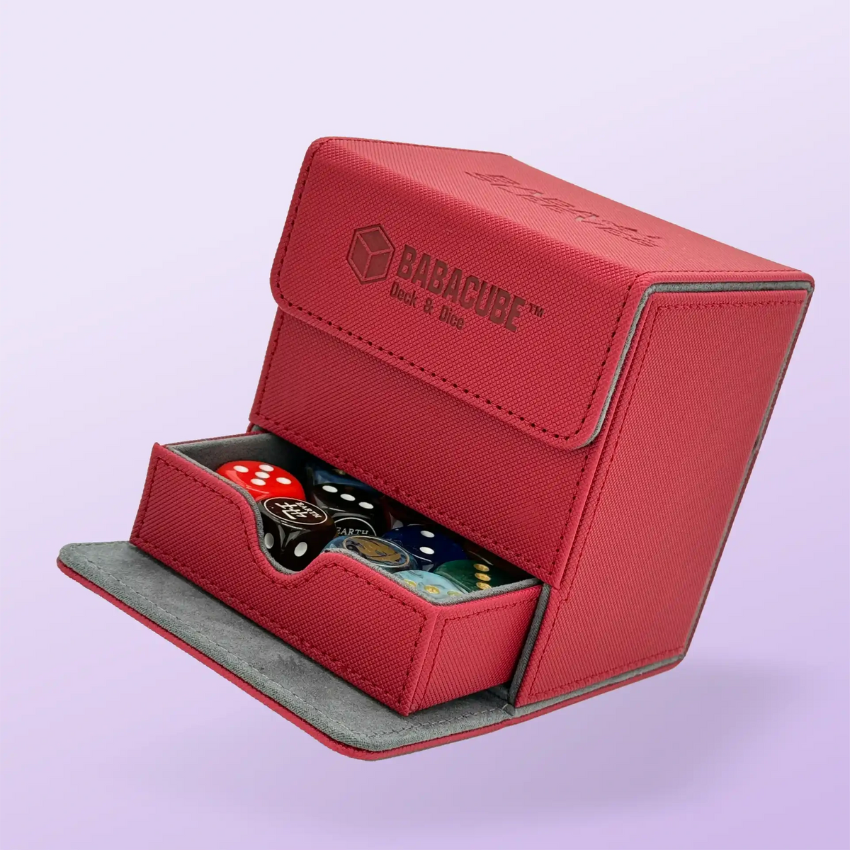 deckbox für sammelkarten mit würfelfach tcg für pokemon , yu-gi-oh!, one piece