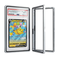 Graded Card Slab Bumper für PSA & CGC – Aluminium Metall Hartglas UV‑Schutz Hülle Silber | Yu-Gi-Oh!, Pokémon, One Piece, Magic the Gathering