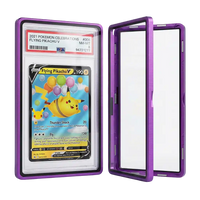 Graded Card Slab Bumper für PSA & CGC – Aluminium Metall Hartglas UV‑Schutz Hülle Lila | Yu-Gi-Oh!, Pokémon, One Piece, Magic the Gathering