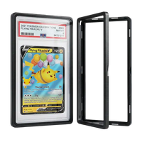 Graded Card Slab Bumper für PSA & CGC – Aluminium Metall Hartglas UV‑Schutz Hülle Schwarz | Yu-Gi-Oh!, Pokémon, One Piece, Magic the Gathering