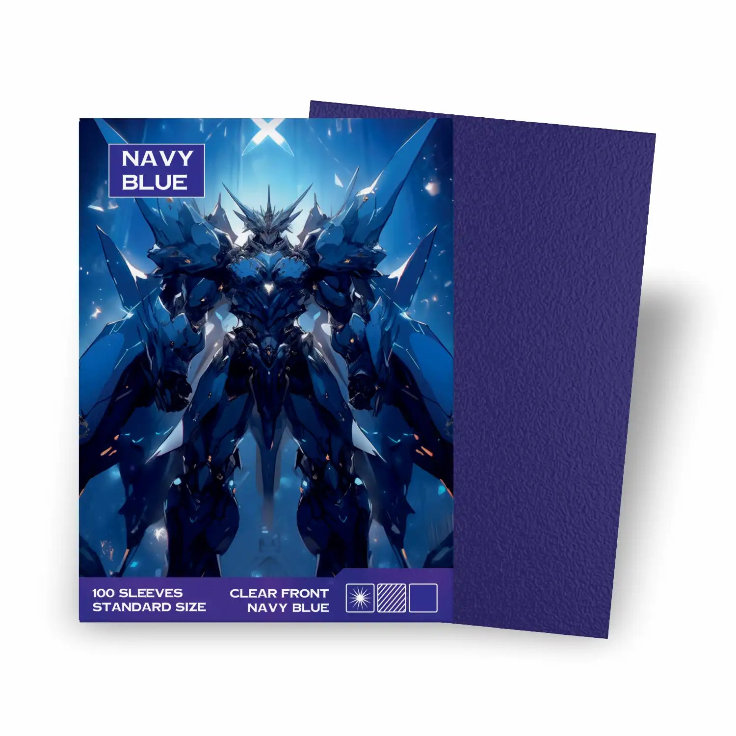 kartenhüllen kaufen für pokemon karten – dunkelblaue sammelkarten sleeves standard size 100 stück verpackung