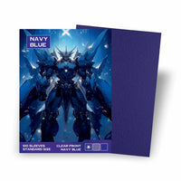 Baba Sleeves Matte Navy Blue– 100 Standard Size Marine Blau Hüllen für Pokémon, MTG, One Piece & Riftbound (66×91 mm)