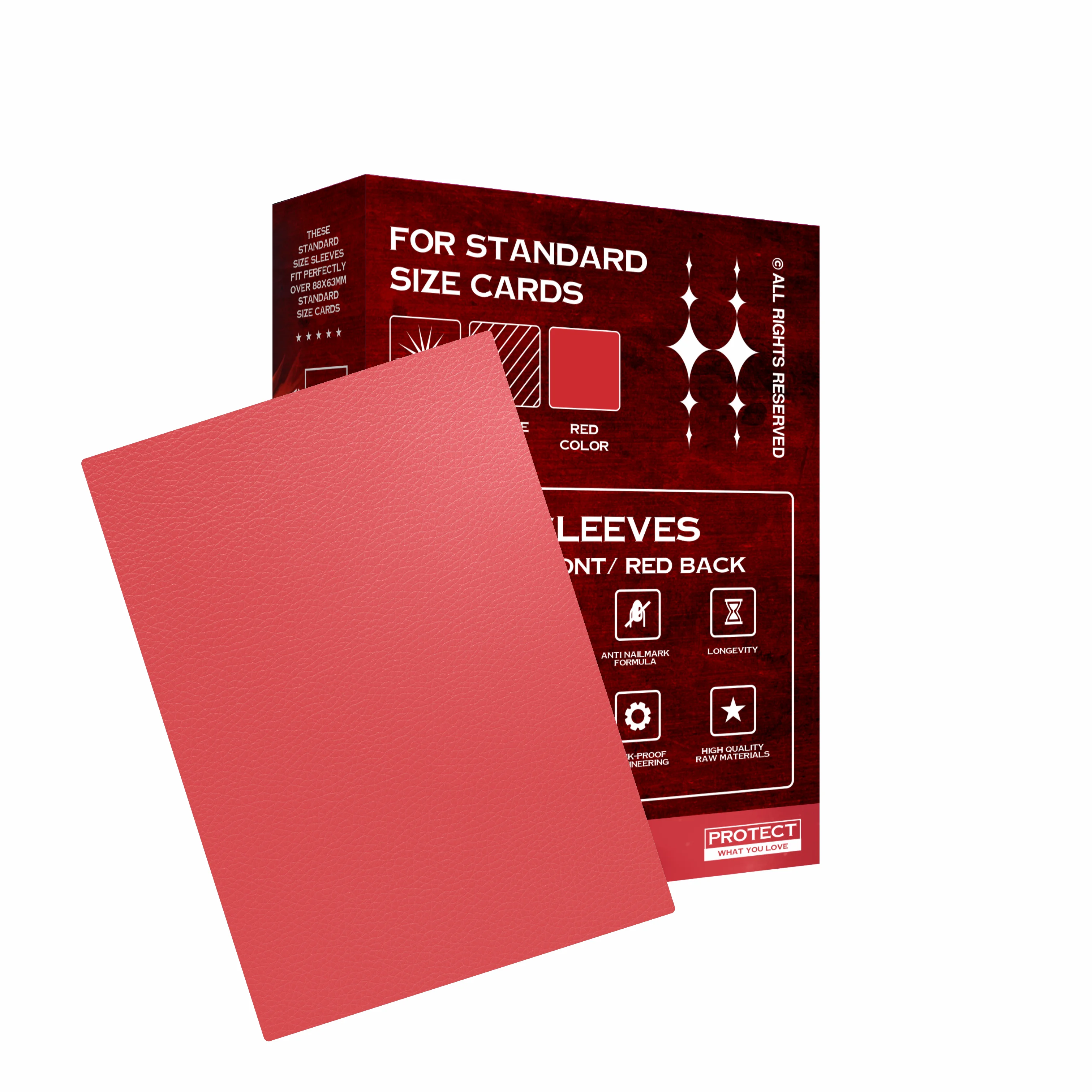 Baba Sleeves Matte Red/ Matt Rot Hüllen Standard Size