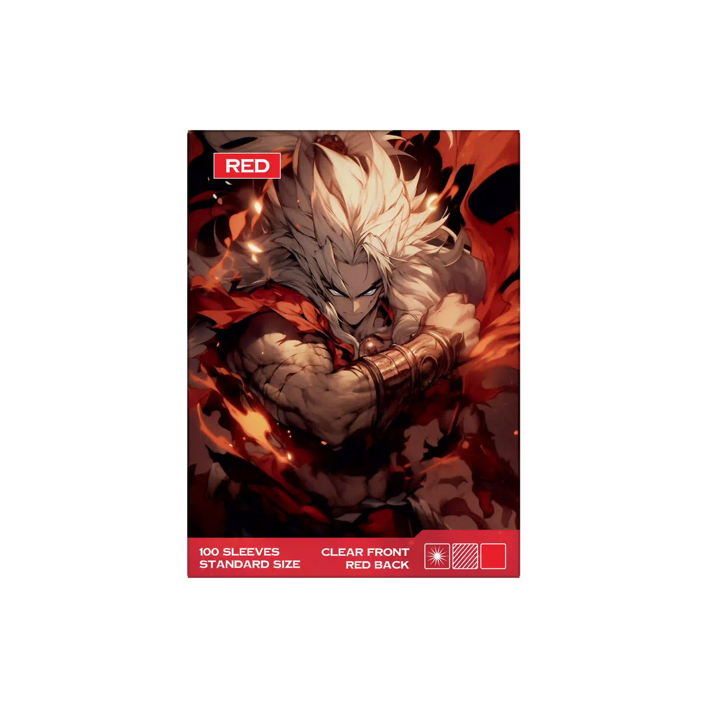 rote sammelkarten hüllen 100 stück, karten sleeves standard size für pokemon, magic und andere kartenspiele