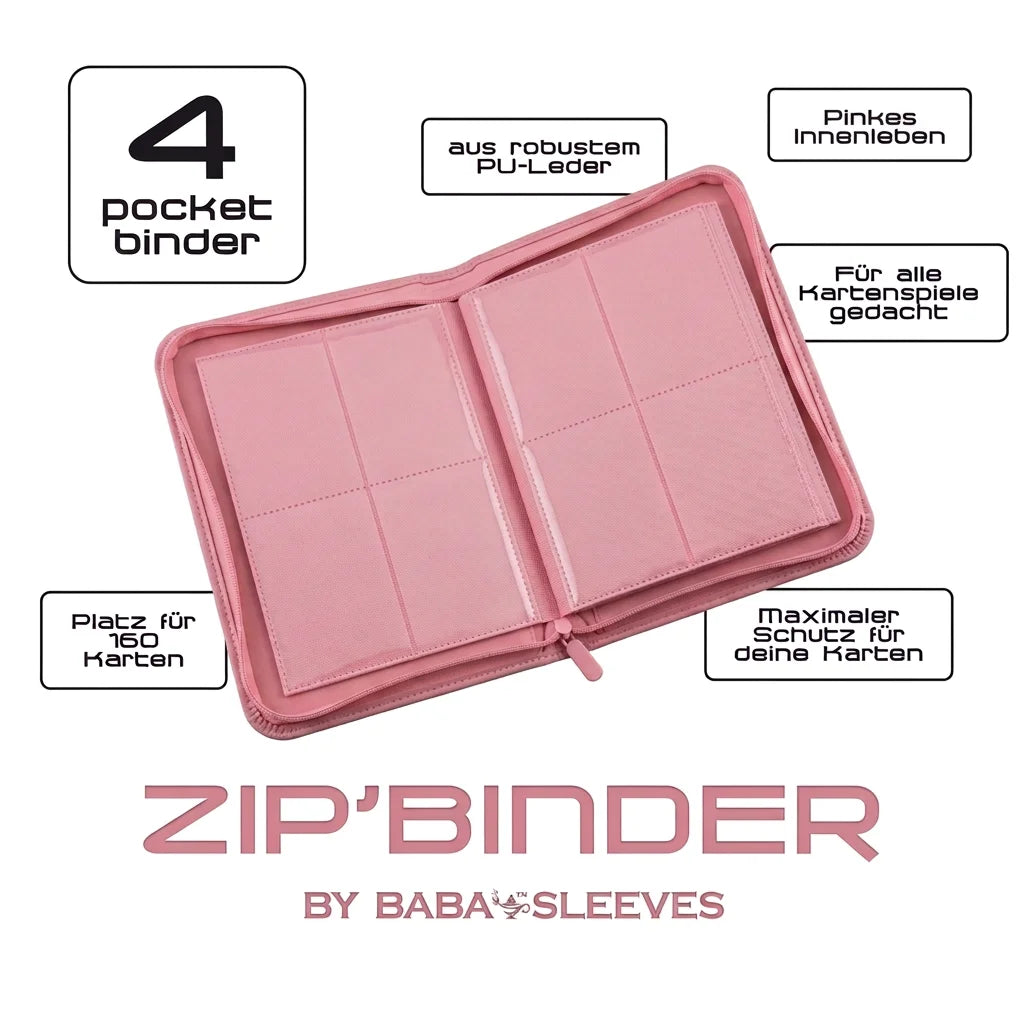 Sammelkarten Binder Pink für 160 Karten – alle Vorteile auf einen Blick