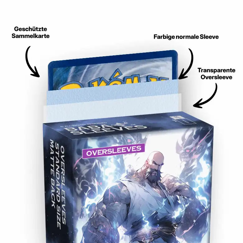 100 Stück Outer Sleeves für Standard Size Sammelkarten – Double Sleeve Schutzhüllen kompatibel mit Dragon Shield und Ultra Pro