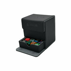 BabaCube baba sleeves Deckbox Schwarz für 100+ mehr Karten YuGiOh One Piece Pokémon Magic Lorcana riftbound mit würfelfach