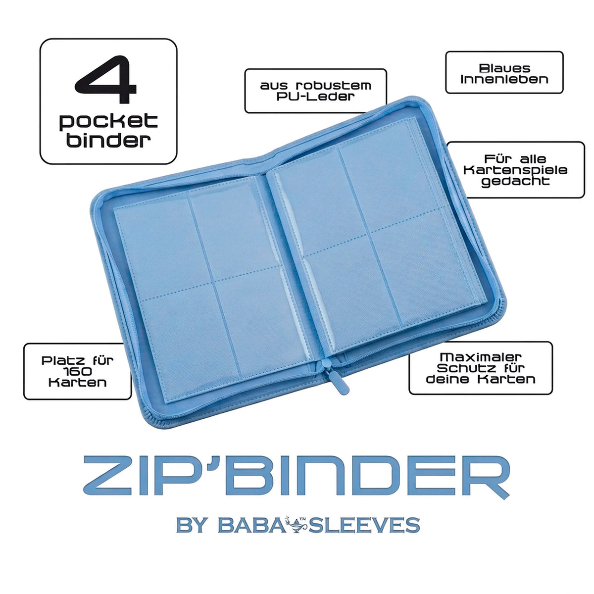 Sammelkarten Binder Hellblau für 160 Karten – Vorteile im Überblick