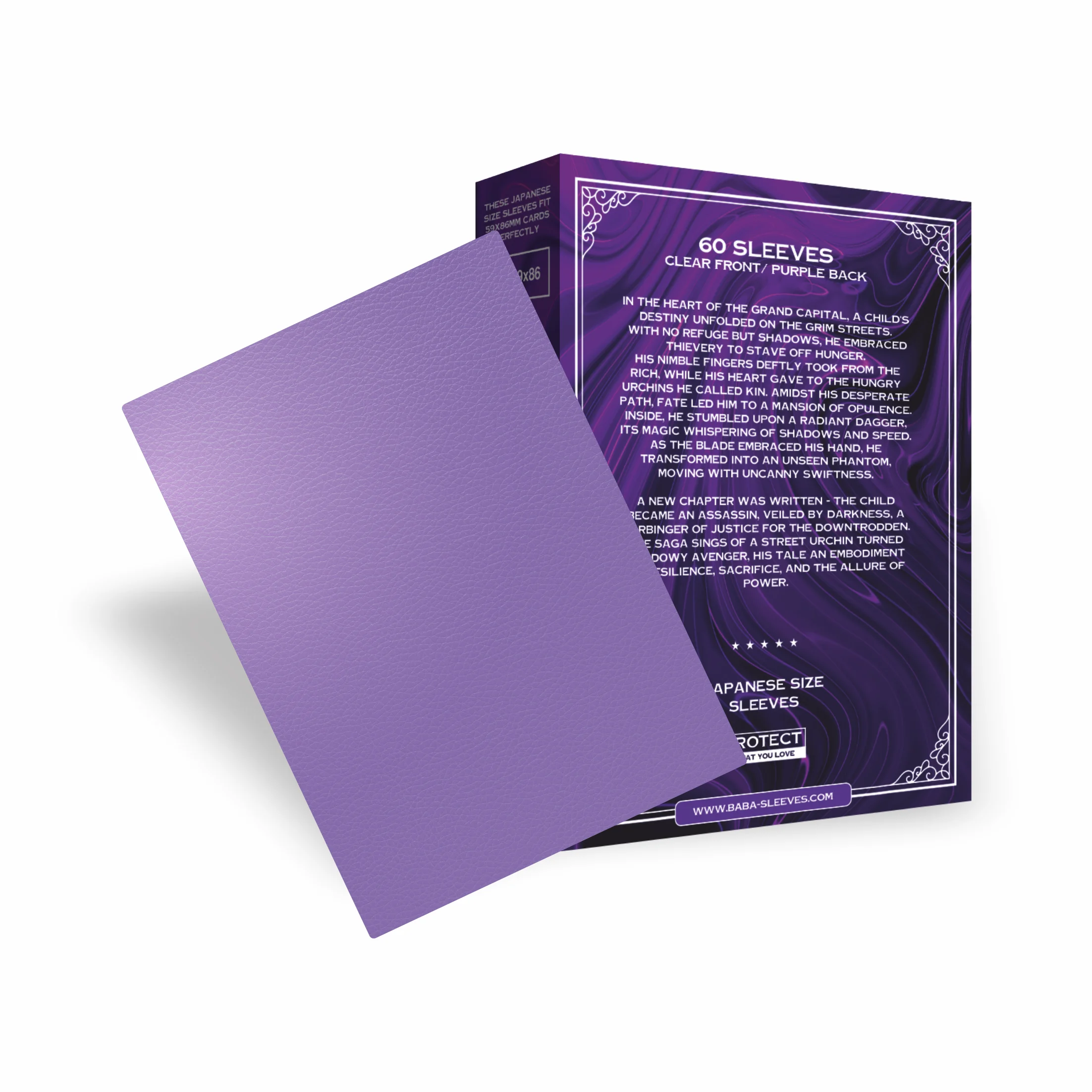 Baba Sleeves Matte Purple / Lila Hüllen