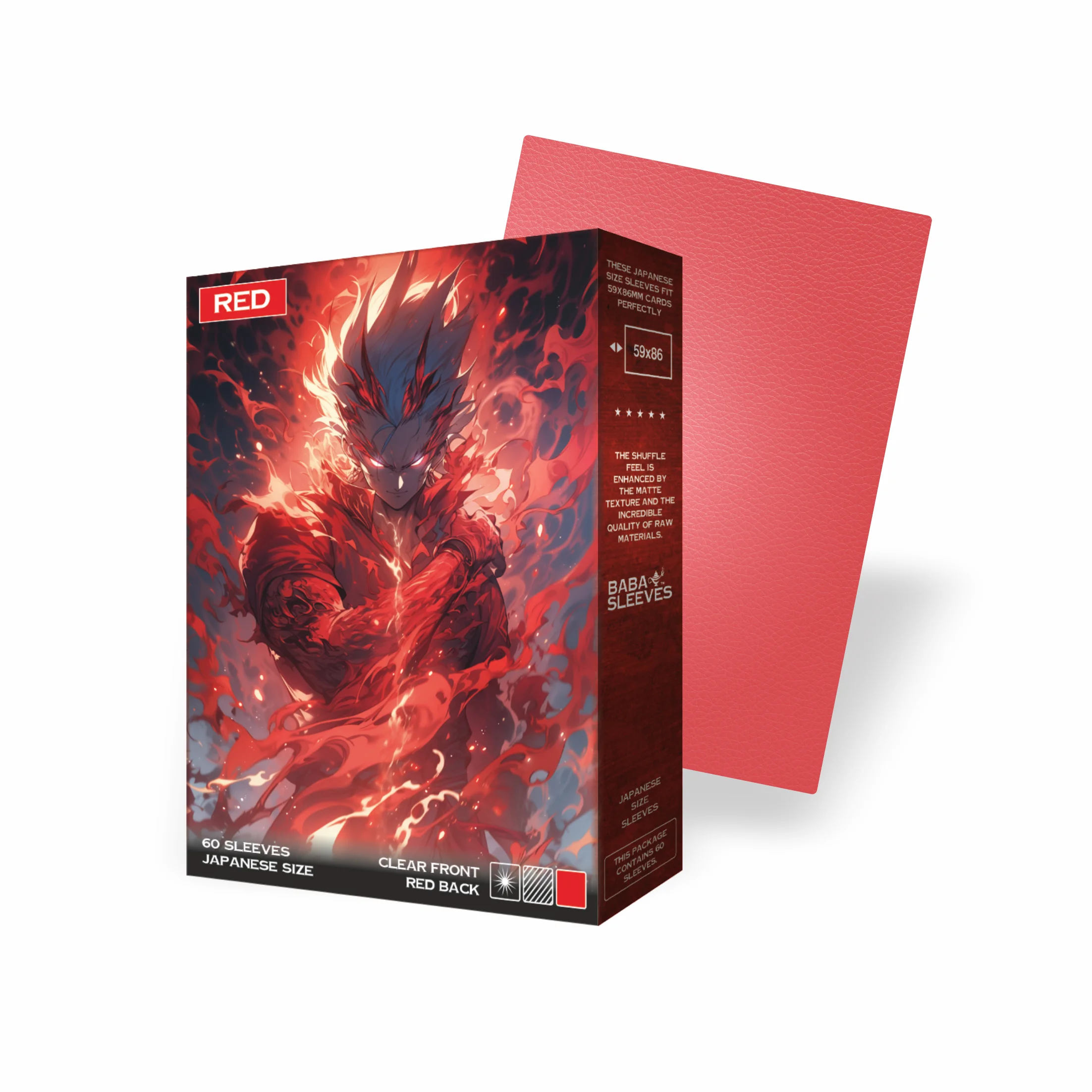 Baba Sleeves Matte Red / Rote Hüllen