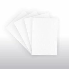 Drei weisse Card Sleeves nebeneinander, matte Kartenhüllen Standard Size 66x91mm für Pokémon Karten, One Piece und Magic the Gathering