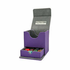 BabaCube baba sleeves Deckbox Lila für 100+ mehr Karten YuGiOh One Piece Pokémon Magic Lorcana riftbound mit würfelfach