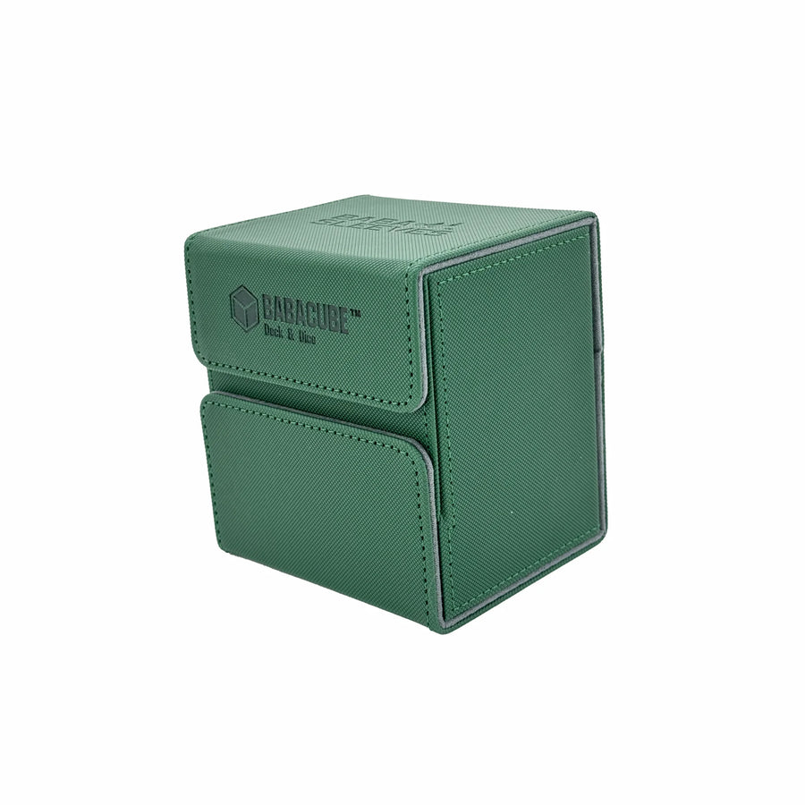 BabaCube Deckbox Grün für 100+ mehr Karten YuGiOh One Piece Pokémon Magic Lorcana riftbound mit würfelfach