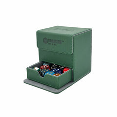 BabaCube Deckbox Grün für 100+ mehr Karten YuGiOh One Piece Pokémon Magic Lorcana riftbound mit würfelfach