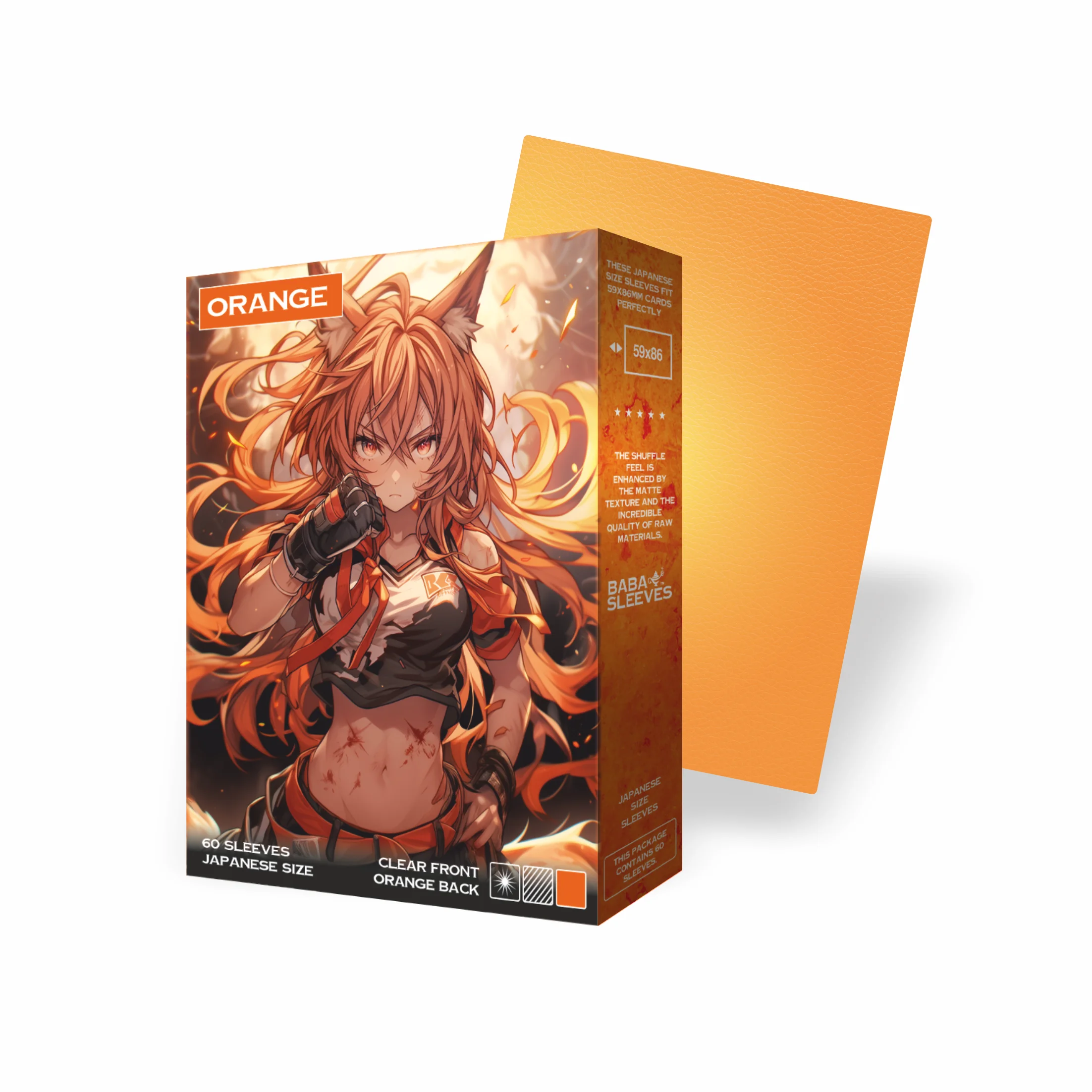 Baba Sleeves Matte Orange Hüllen