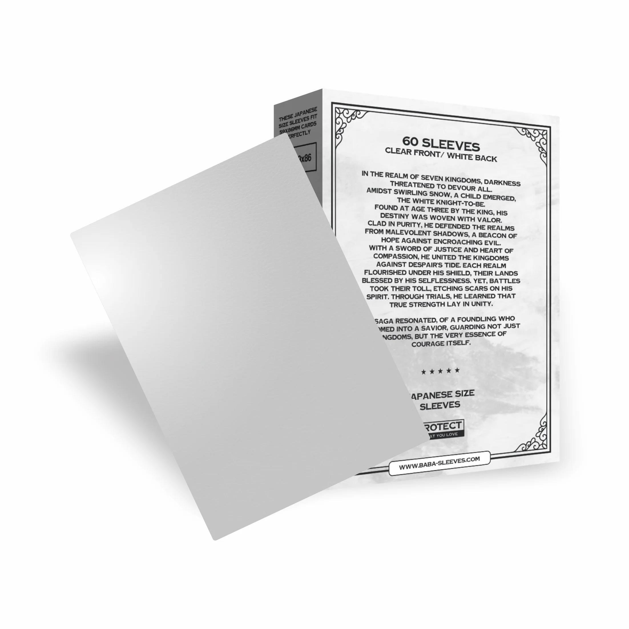 Baba Sleeves Matte White / Weiße Hüllen