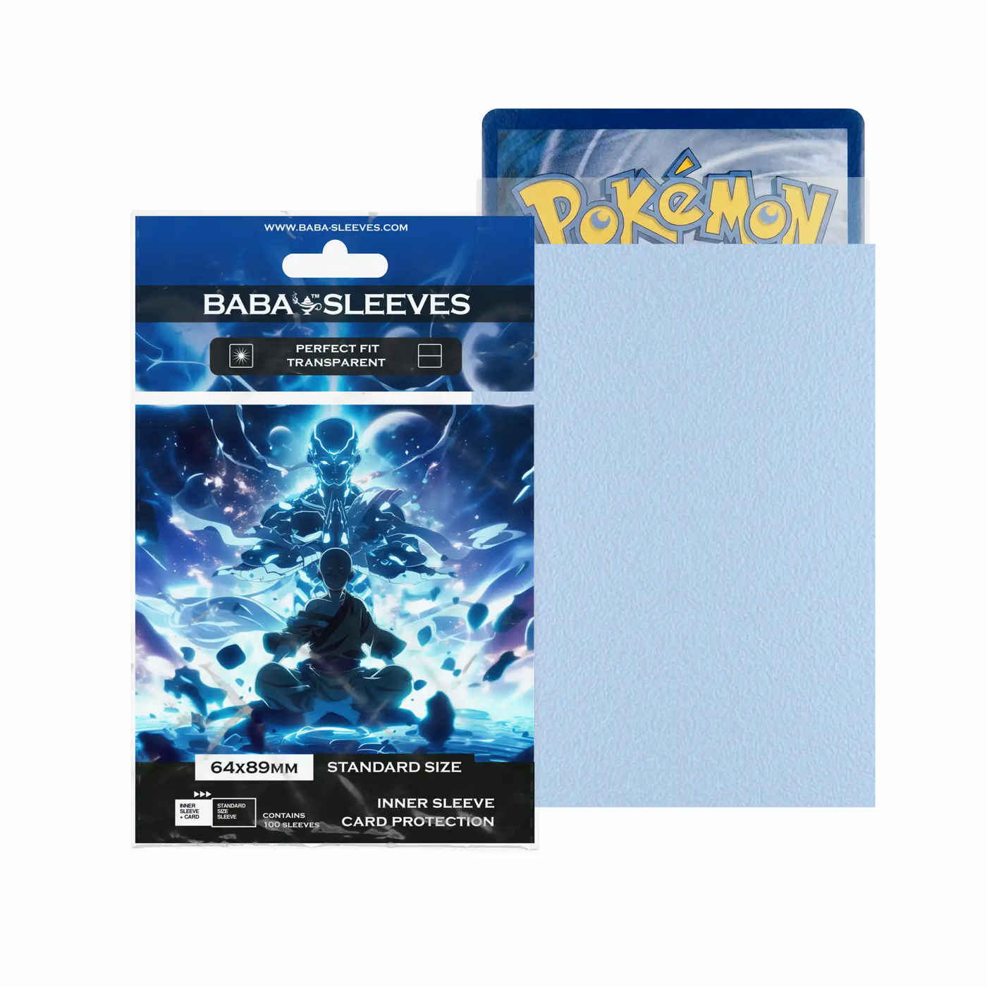64x89mm perfect fit inner sleeves transparent für Pokémon Karten Standard Size 100 Stück