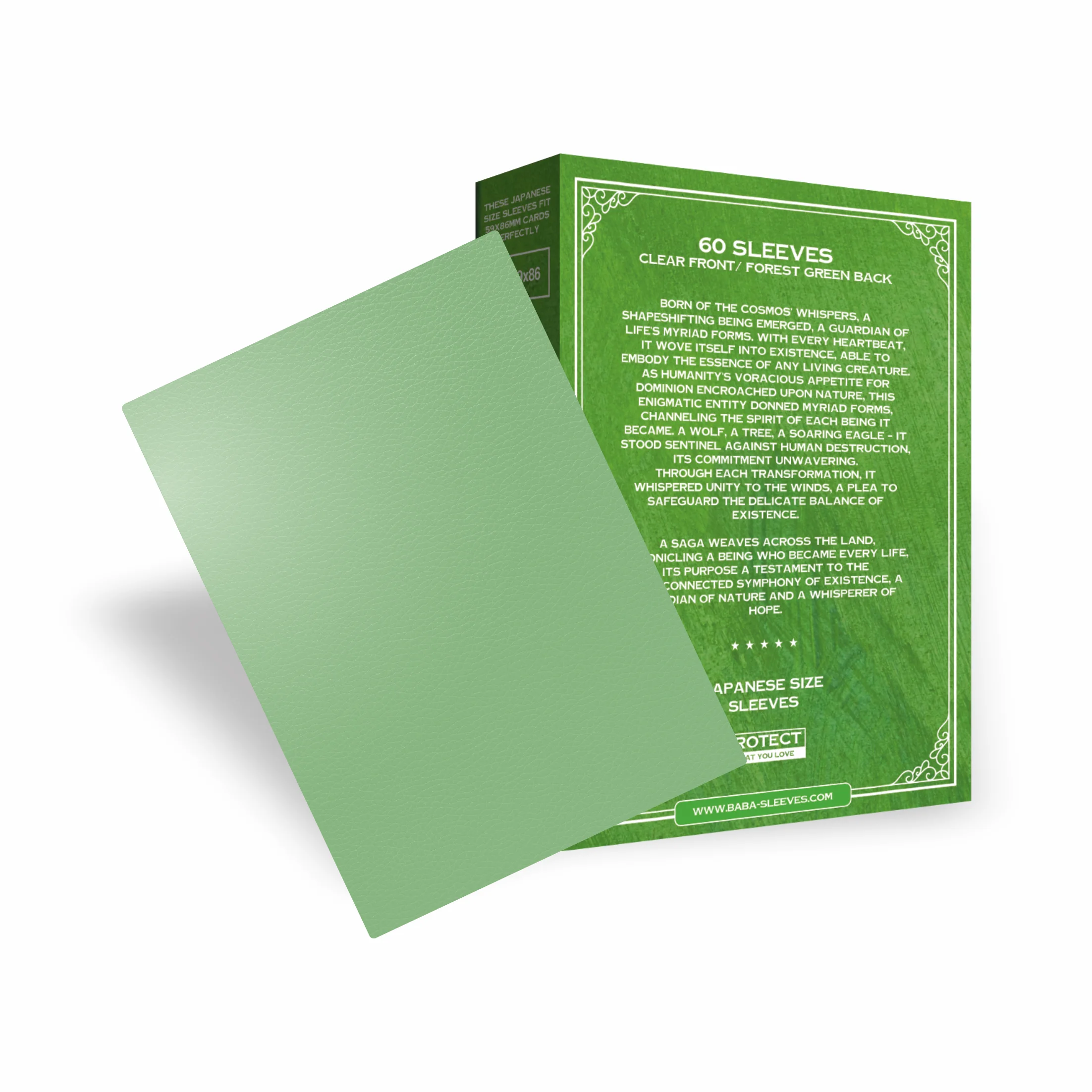 Baba Sleeves Matte Apple Green / Apfel Grüne Hüllen