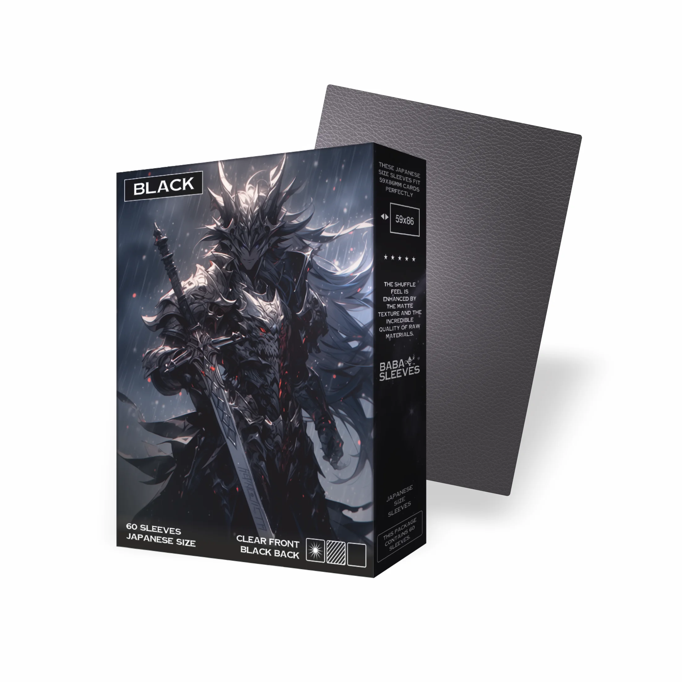 Baba Sleeves Matte Black / Schwarze Hüllen