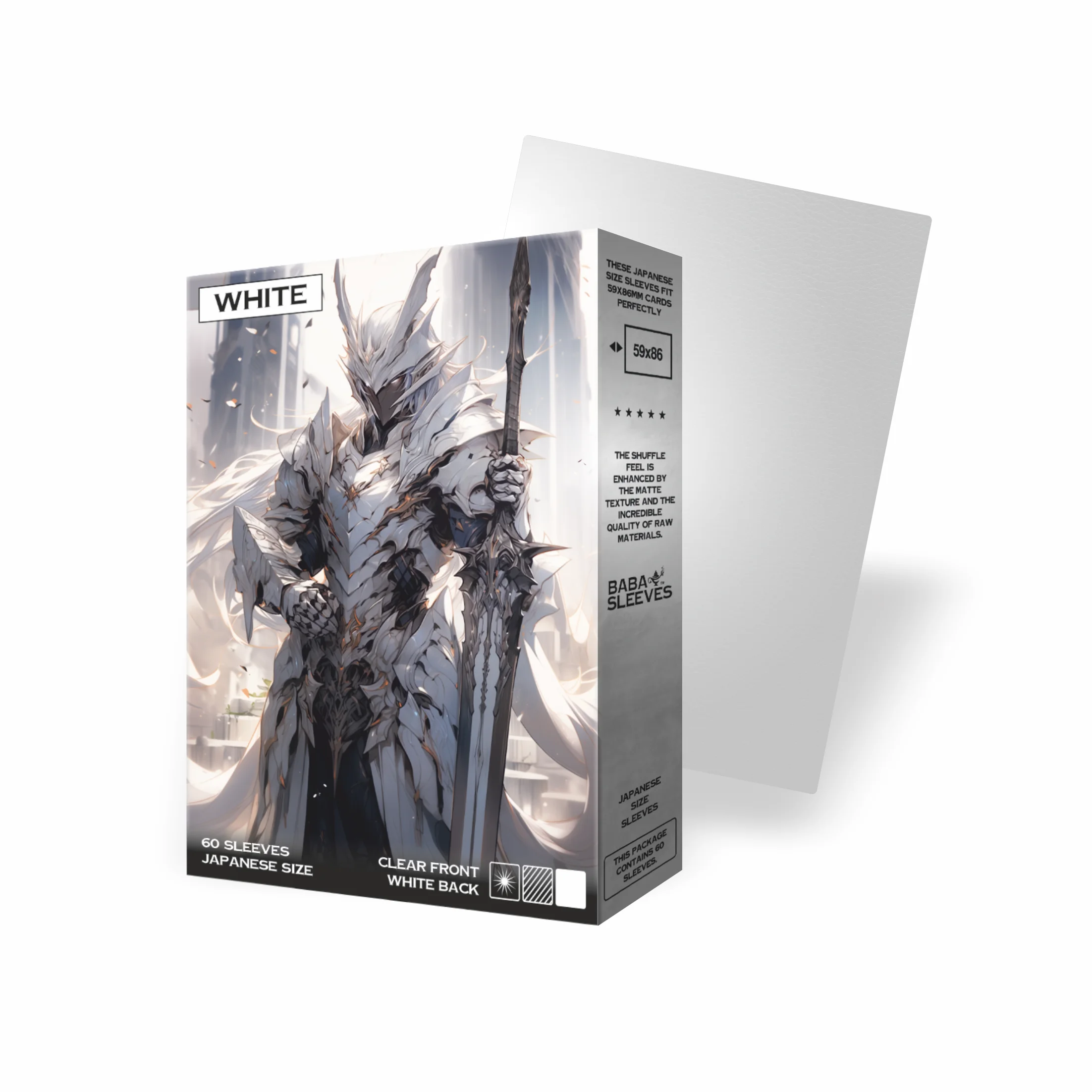 Baba Sleeves Matte White / Weiße Hüllen