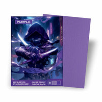 Baba Sleeves Matte Purple – 100 Standard Size Lila Hüllen für Pokémon, MTG, One Piece & Riftbound (66×91 mm)