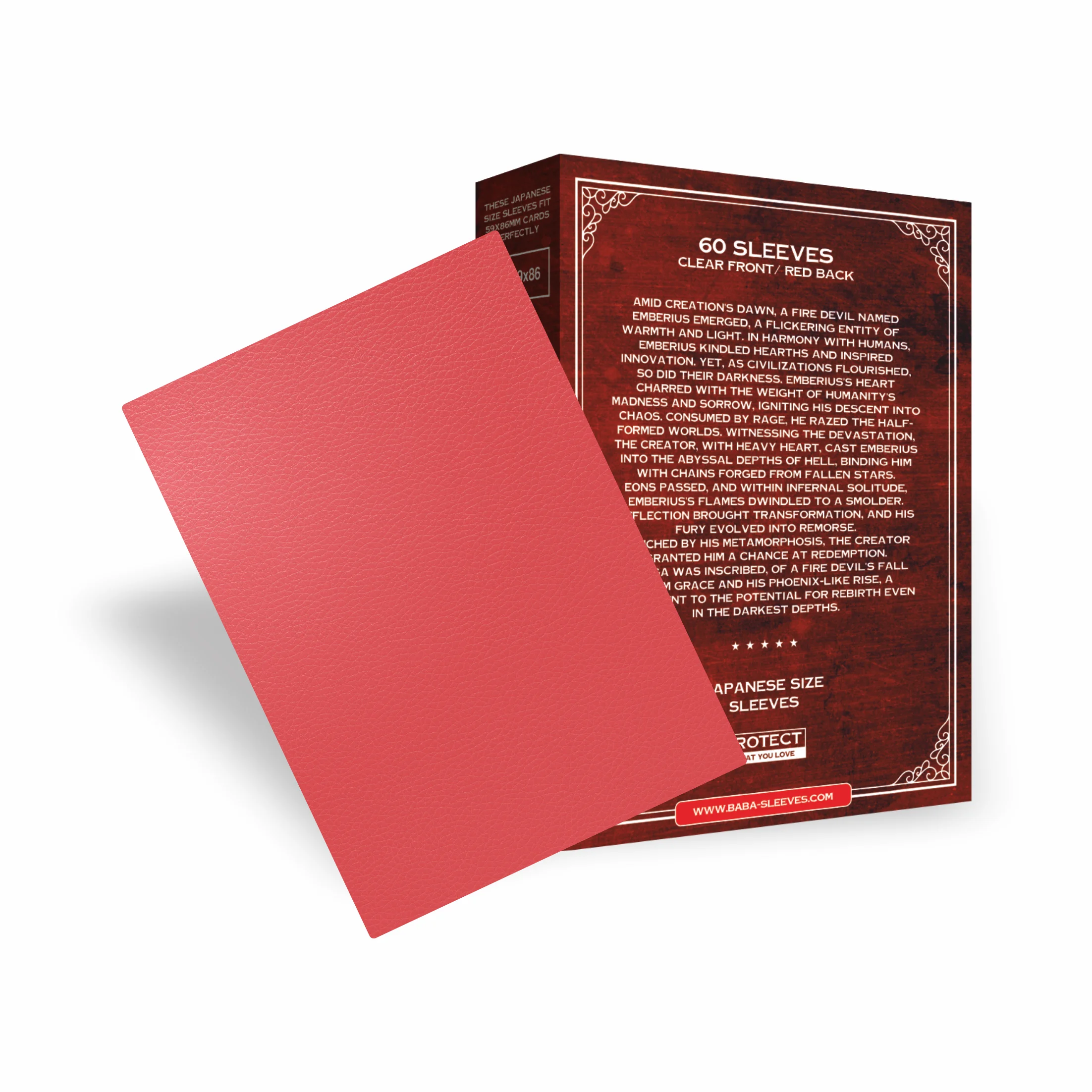 Baba Sleeves Matte Red / Rote Hüllen