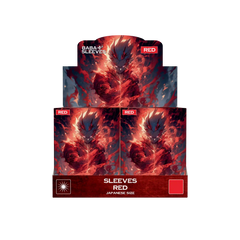 Display Box rote red  Yu-Gi-Oh Kartenhüllen Japanese Size mehrere Packungen à 60 Stück