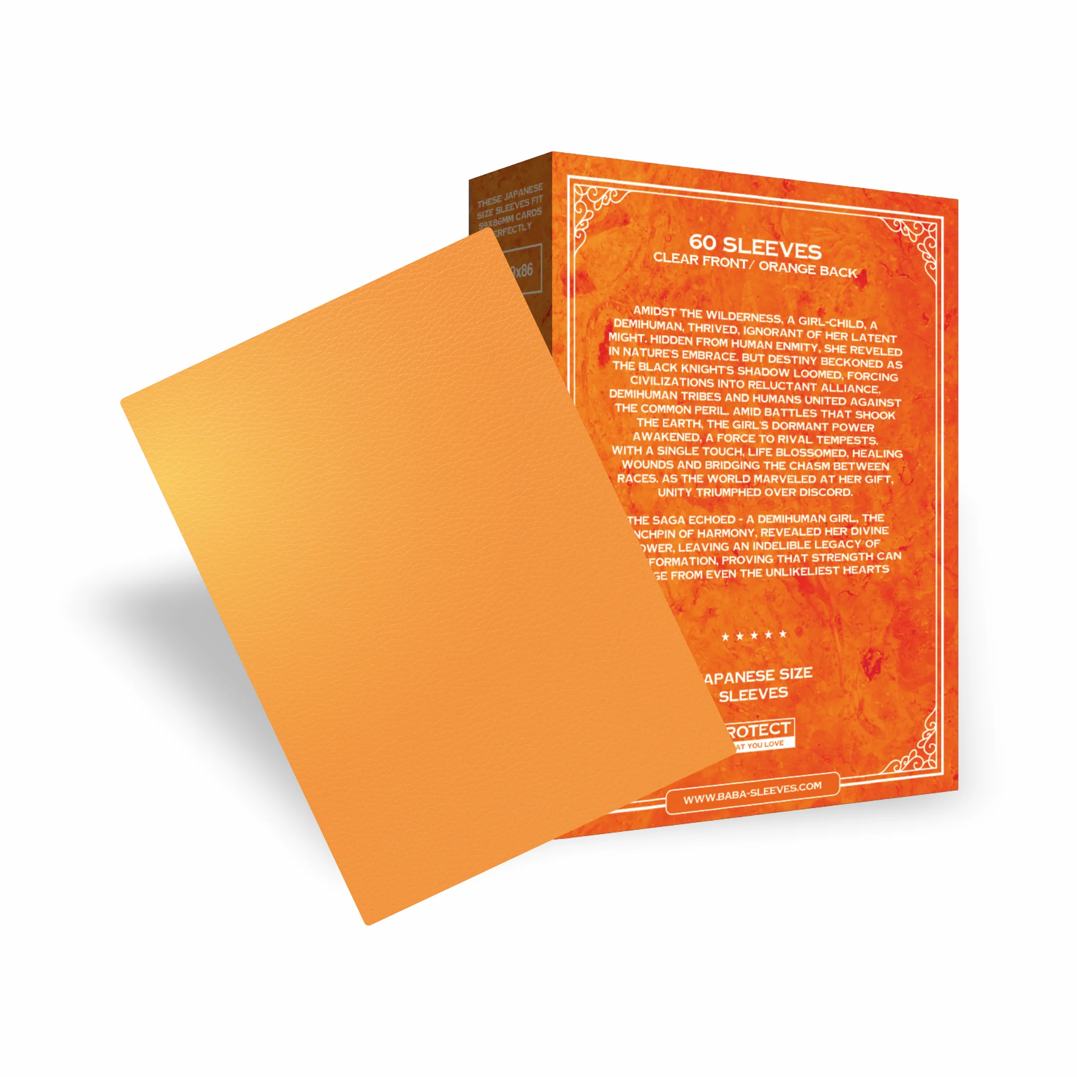 Baba Sleeves Matte Orange Hüllen