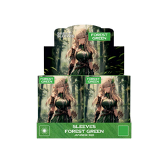 Display Box grüne forest green Yu-Gi-Oh Kartenhüllen Japanese Size mehrere Packungen à 60 Stück