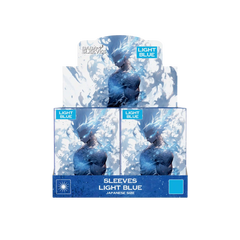 Display Box hell blaue light blue Yu-Gi-Oh Kartenhüllen Japanese Size mehrere Packungen à 60 Stück
