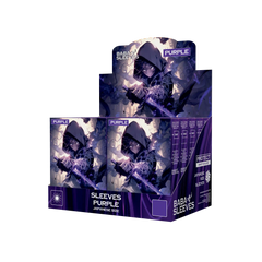 Display Box seitliche Ansicht lila purple Yu-Gi-Oh Sleeves Japanese Size Verkaufsaufsteller