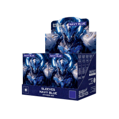 Display Box seitliche Ansicht matte marineblaue navy blue Japanese Size Yu-Gi-Oh Verkaufsaufsteller