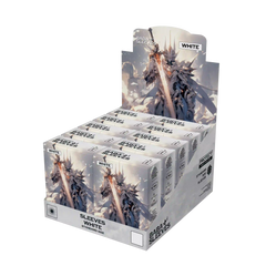Display mit 10 Packungen weiss Kartenhüllen Standard Size, Großpackung Sammelkarten Sleeves 66x91mm für TCG Händler und Sammler