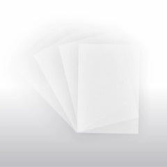 Drei matte Oversleeves transparent Japanese Size nebeneinander liegend für Yu-Gi-Oh Double Sleeving