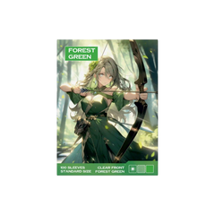 Grüne Sammelkartenhüllen 100 Stück Verpackung, Trading Card Sleeves Standard Size für alle TCG Kartenspiele wie Pokémon, MTG, Lorcana
