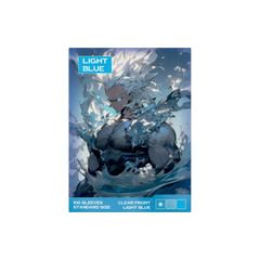 Hell blau light blue Sammelkartenhüllen 100 Stück Verpackung, Trading Card Sleeves Standard Size für alle TCG Kartenspiele wie Pokémon, MTG, Lorcana