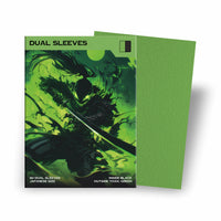 Premium Dual Sleeves Japanese Size Grün (Toxic Green) – Yu-Gi-Oh! | 100% blickdicht & turniersicher | 60 Stück