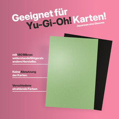Kartenhüllen Sleeves geeignet für Yu-Gi-Oh Sammelkarten Japanese Size Übersicht