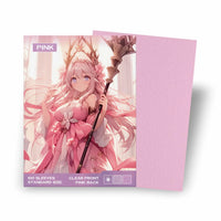 Baba Sleeves Matte Pink – 100 Standard Size Pinke Hüllen für Pokémon, MTG, One Piece & Riftbound (66×91 mm)