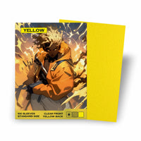Baba Sleeves Matte Yellow – 100 Standard Size Gelbe Hüllen für Pokémon, MTG, Riftbound, One Piece uvm. (66×91 mm)