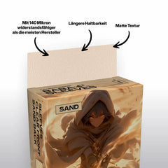 Nahansicht Sand Beige Kartenhüllen Verpackung, Deck Protector Sleeves 100er Pack Standard Size für TCG Sammelkarten wie Pokémon und MTG